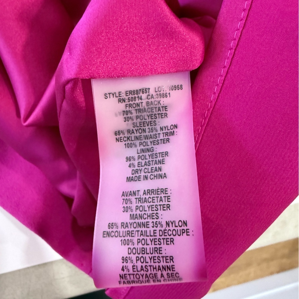 Elie Tahari Saylah Sheath Dress Size 6 Wedding Guest Quiet Luxury Preppy Fuscia - Picture 11 of 11